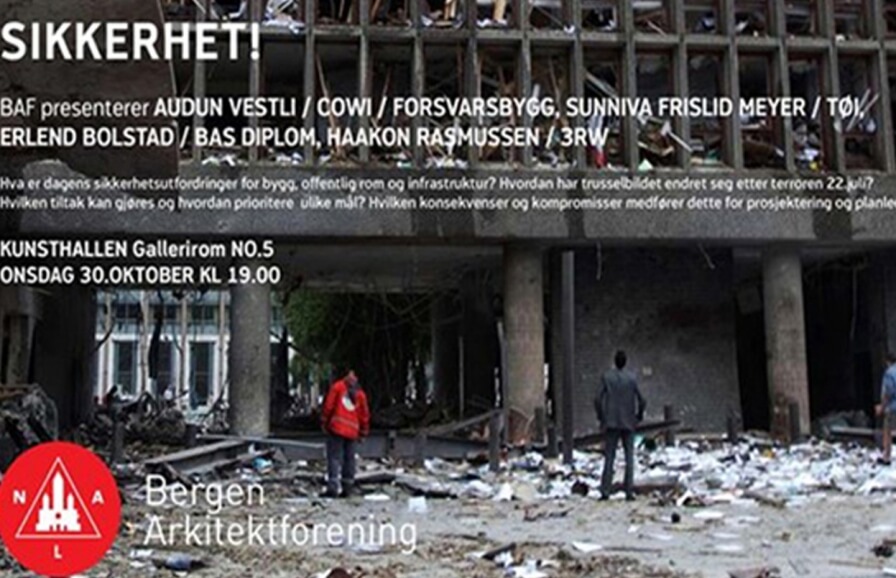 Haakon Rasmussen foreleser om sikkerhet i det offentlige rom.