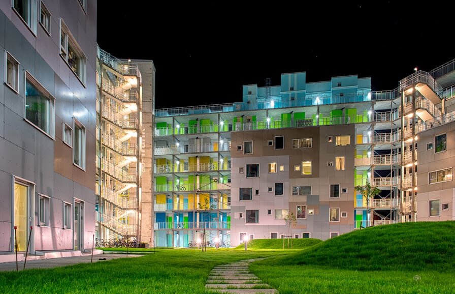 Student housing at Grønneviksøren is nominated for The Bergen municipality architecture award!