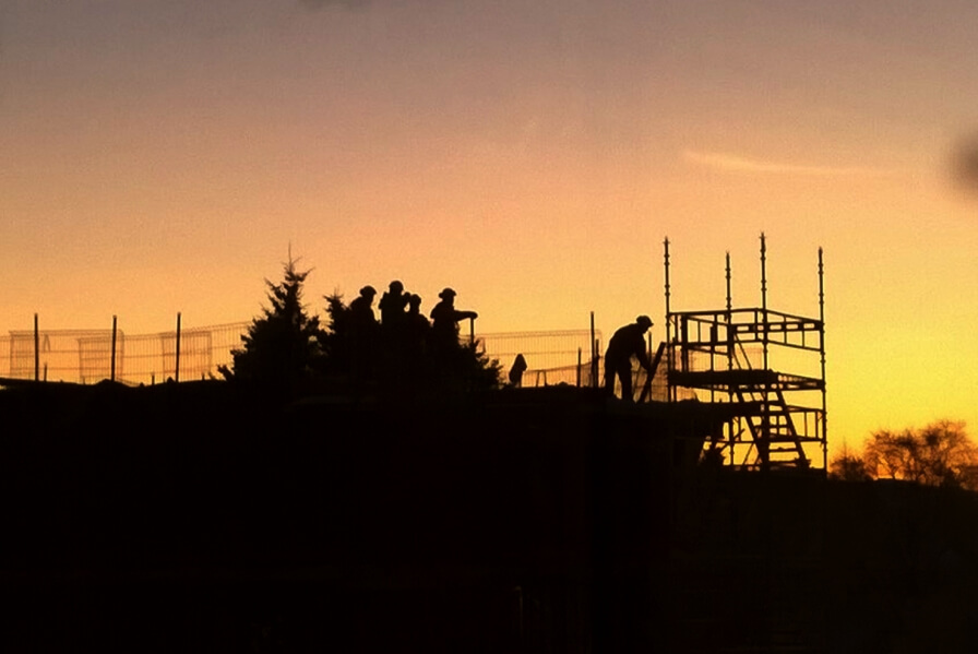 Straumehagen housing project is growing day and night.