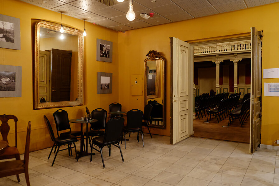 Site visit to Logen Theatre in preparation for its refurbishment and extension later this year, designed by 3RW and Fortunen Architects