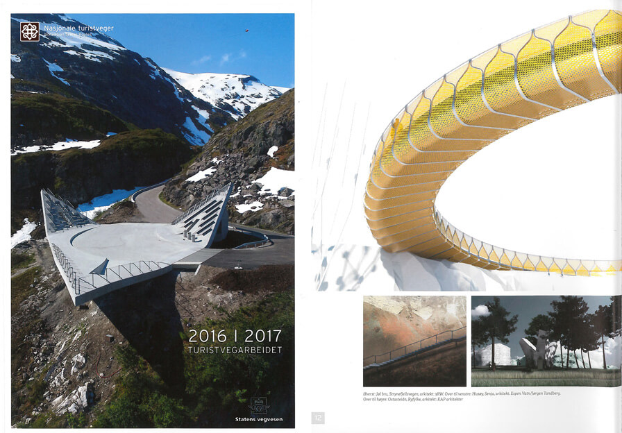Our project Jøl Bridge is featured in this year’s ‘Turistvegarbeidet’ – the National Norwegian Tourist Route Magazine
