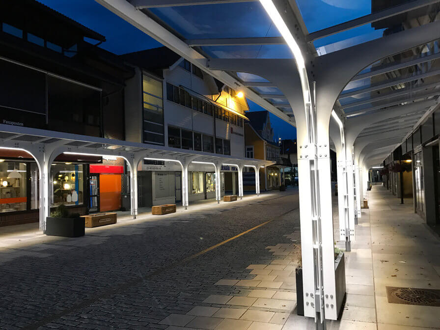 New lights installed in Os town centre