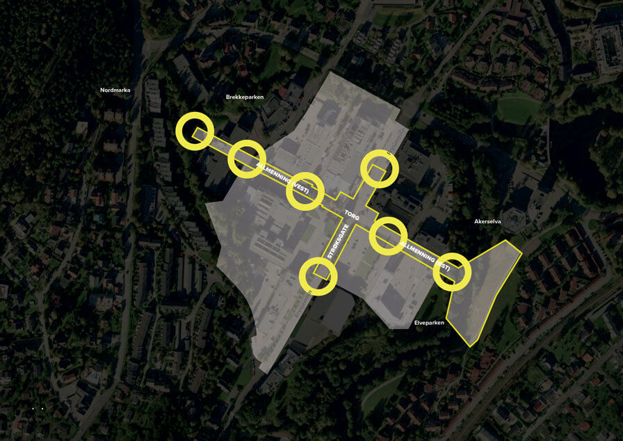 3RW arkitekter, with Nord architects and Christian Mong, have been selected for public realm project in Frysja, Oslo