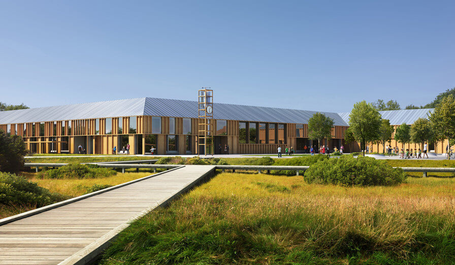 3RW arkitekter with HLM Arkitekter wins competition for a new school in Kopervik!