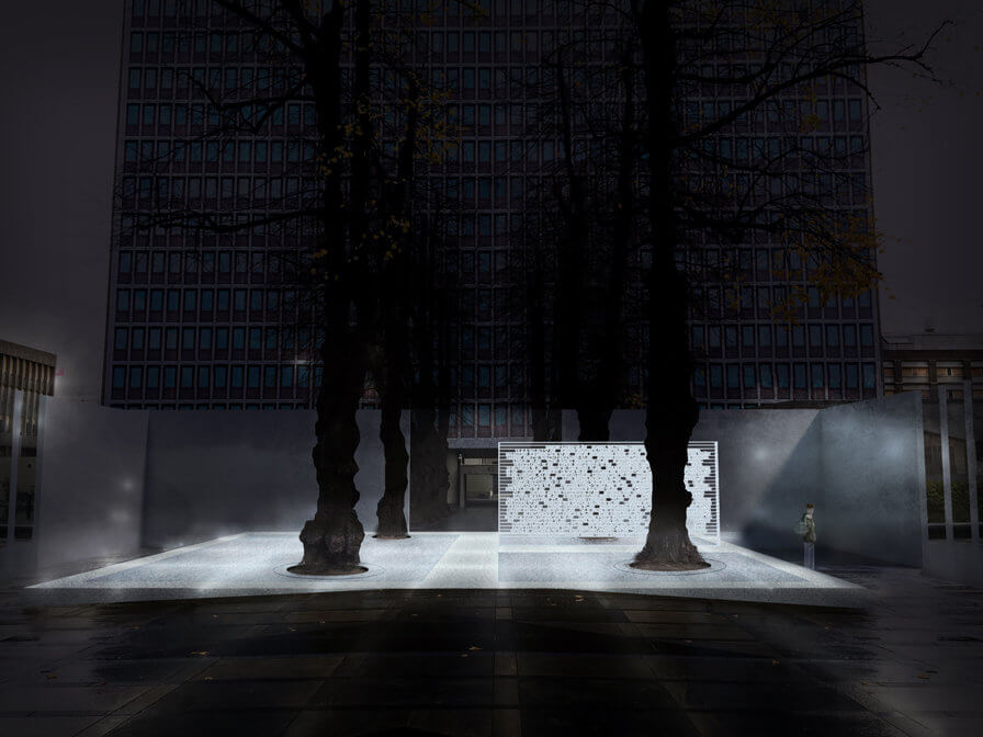 Midlertidig minnested for 22. juli hendelsene i Regjeringskvartalet