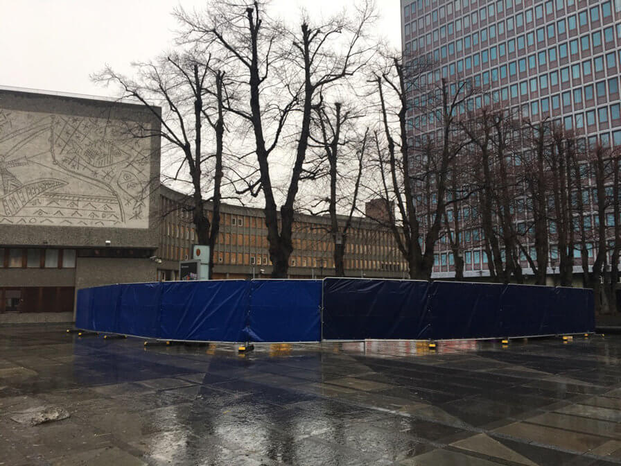 Temporary memorial for 22 July in Oslo breaks ground