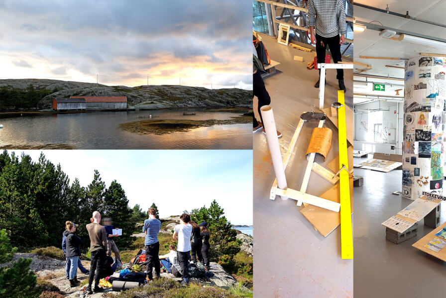 First year students from BAS architecture school are back from one month at Solund island