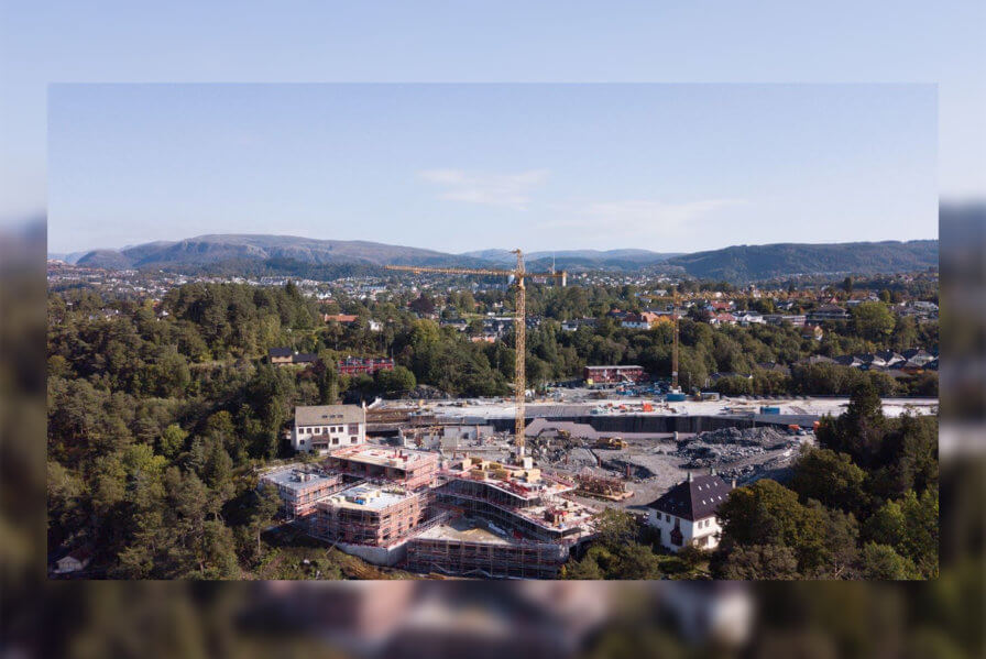 New pictures from onsite projects, Skjoldnes buildings 1-5 are now clearly emerging over the Fjord