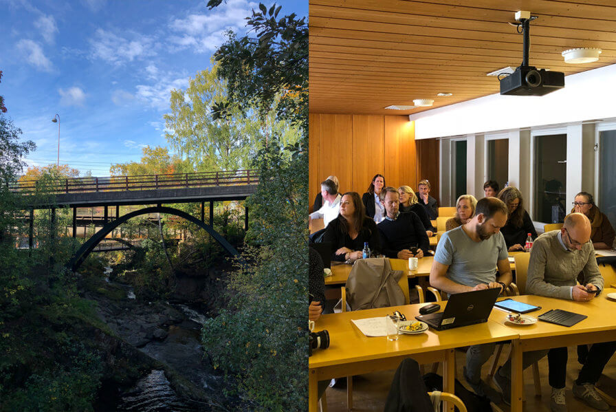 We are in Lillehammer for a new study to consolidate and develop its city center along the river